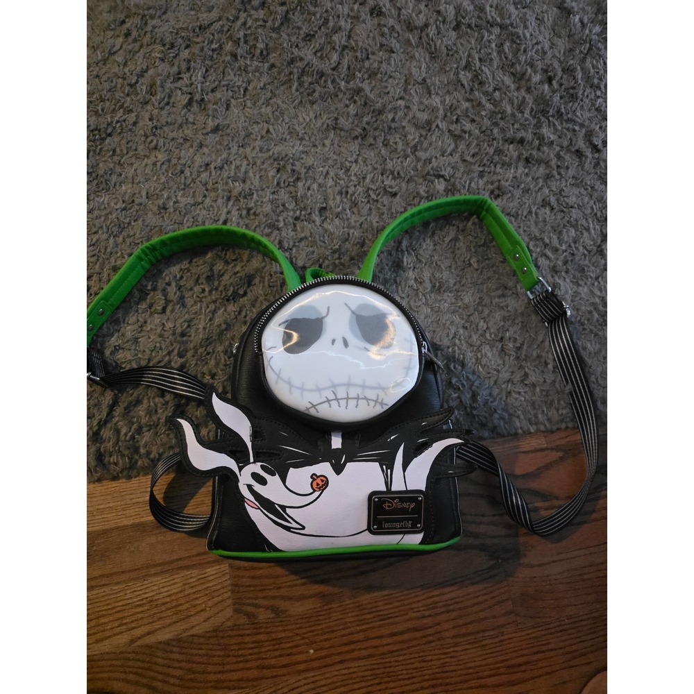 Disney Loungefly Nightmare Before Christmas Jack Skellington Zero Mini Backpack